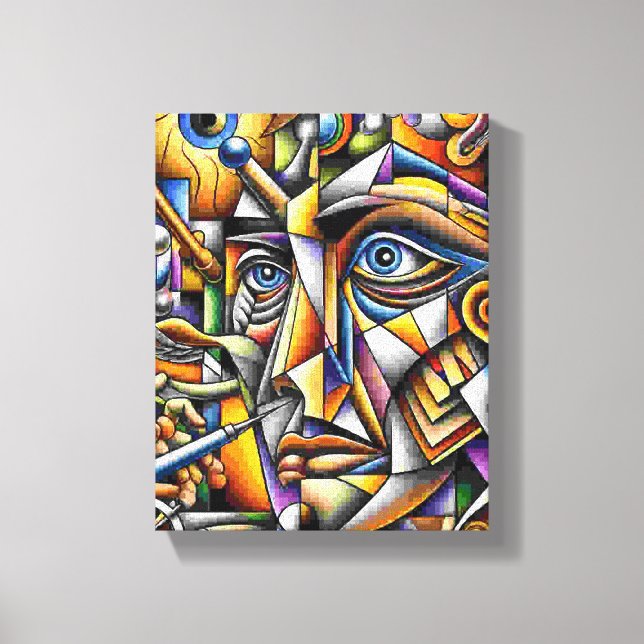 Gesicht Leinwanddruck (Vorderseite)