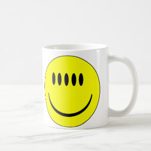 Gesicht mit Five Eyes Lustiger Becher Kaffeetasse