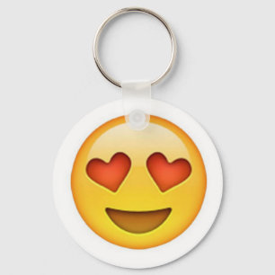 Gesicht mit geformtem Aufkleber emoji Augen des Schlüsselanhänger