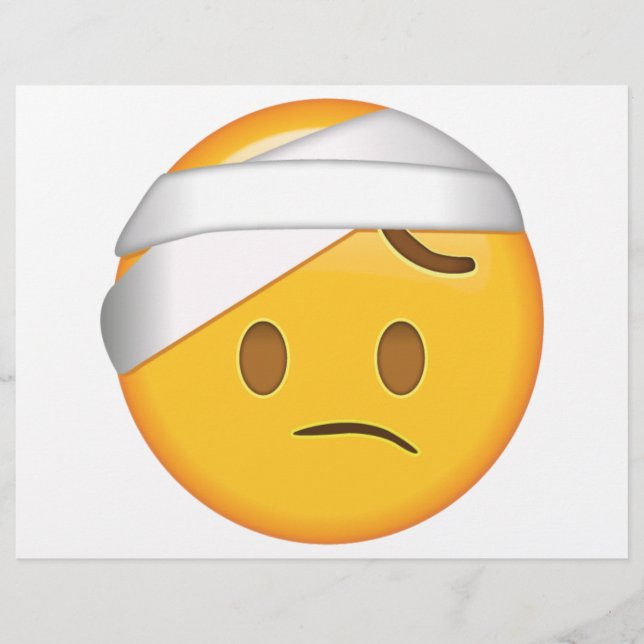 Gesicht mit Kopfband - Emoji Flyer (Vorne)