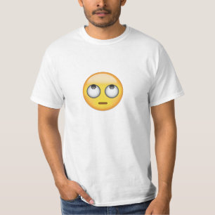 Gesicht mit Rollen mustert Emoji T-Shirt