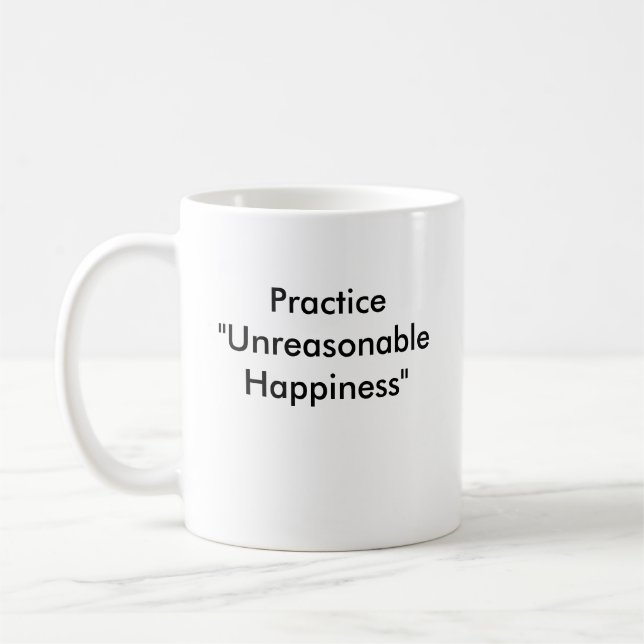 Gesicht, Praxis "unvernünftiges Glück " Kaffeetasse (Links)