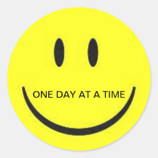 Gesicht Runder Aufkleber