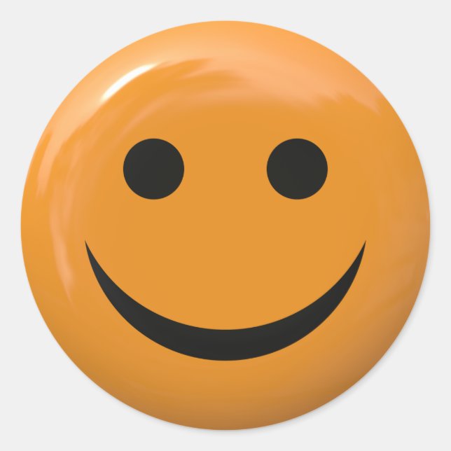 Gesicht Runder Aufkleber (Vorderseite)