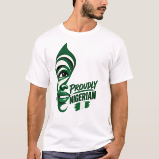 Gesicht spricht stolz Nigerianisch T-Shirt