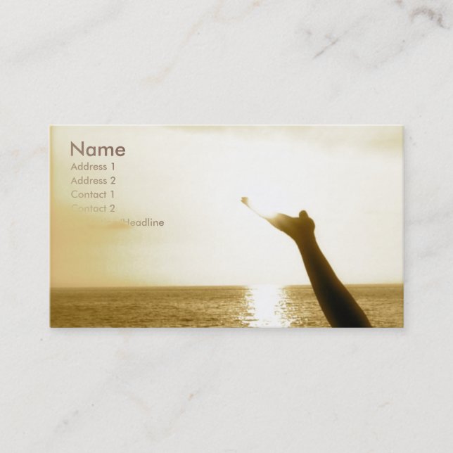 Gesicht von Gott-Luftfahrt Visitenkarte (Vorderseite)