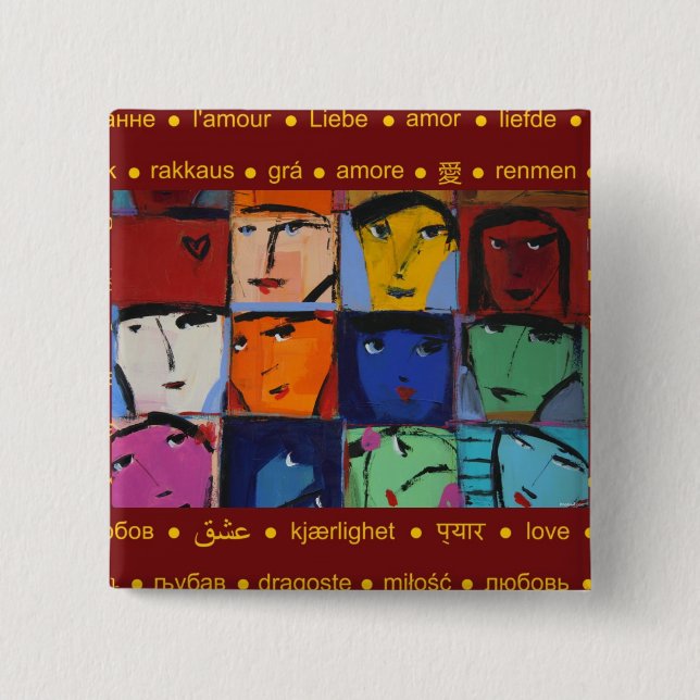 Gesichter Button (Vorderseite)