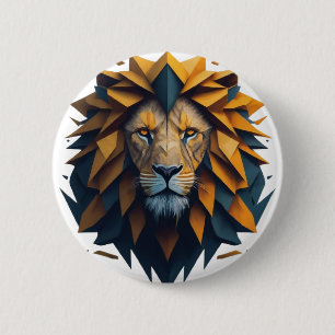 Gesichter der Kante: Geometrisches T-Shirt Button