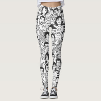 Gesichter der Menschen Leggings