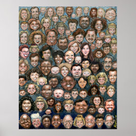 Gesichter der Menschheit Poster