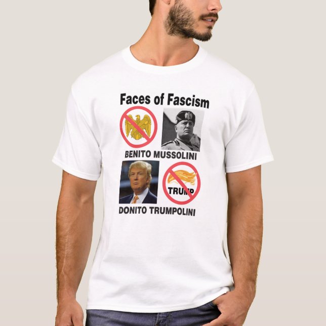 Gesichter des Faschismus T-Shirt (Vorderseite)