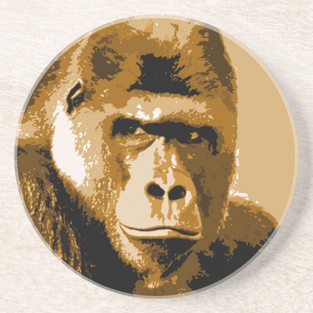 Gesichter des Gorillas Getränkeuntersetzer (Vorne)