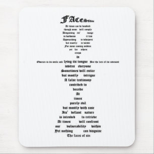 Gesichter des Sins Mousepad