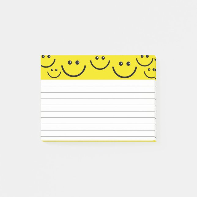 Gesichter, gestrichene Papiere Post-it Klebezettel (Vorderseite)