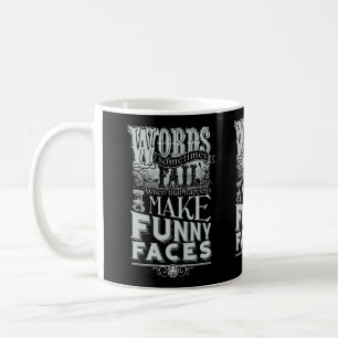 Gesichter herstellen kaffeetasse