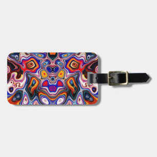 Gesichter in Abstrakten Formen 3 Gepäckanhänger