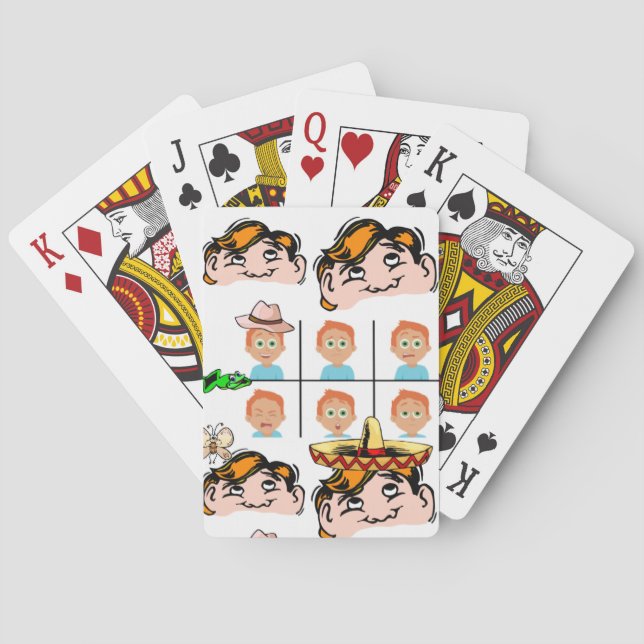 Gesichter Kartendecke spielen Spielkarten (Rückseite)