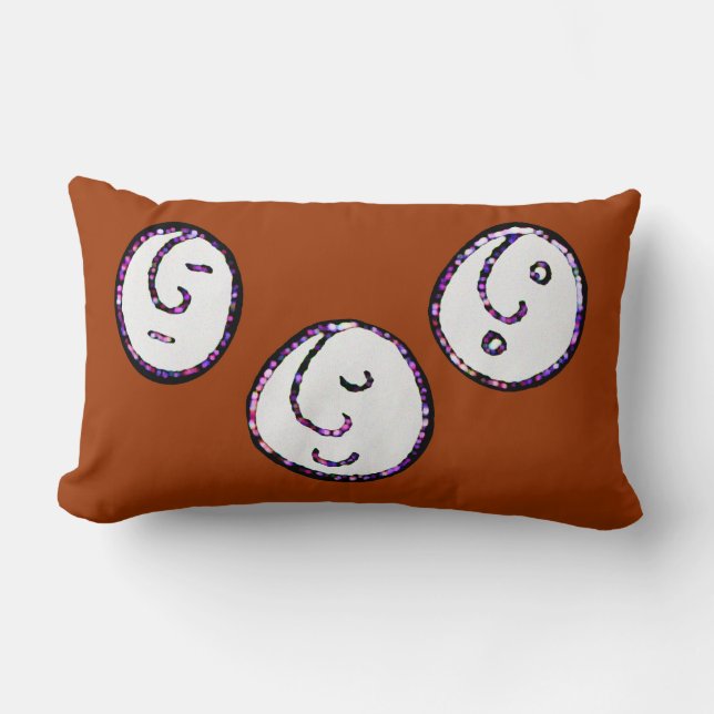 Gesichter Lendenkissen (Vorderseite)