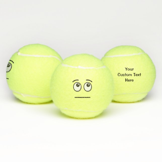 Gesichter mit rollenden Augen Tennisbälle (Multi)