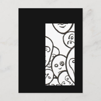 Gesichter Postkarte