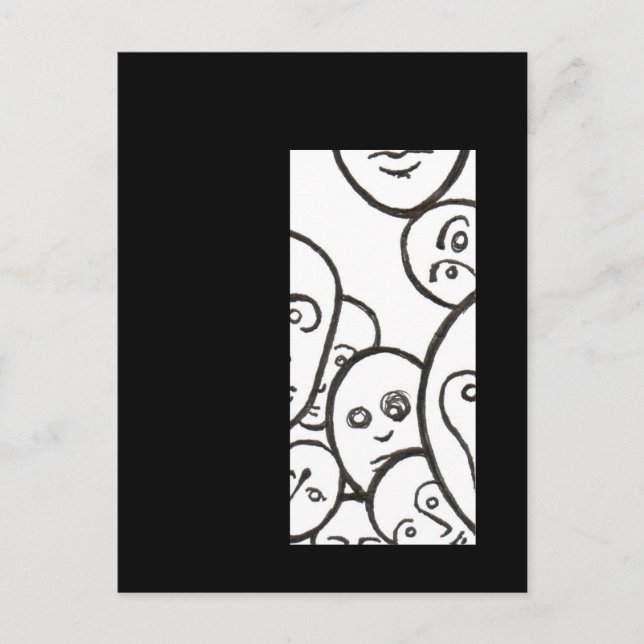 Gesichter Postkarte (Vorderseite)