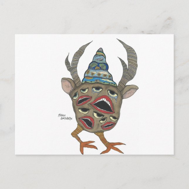 Gesichter Postkarte (Vorderseite)