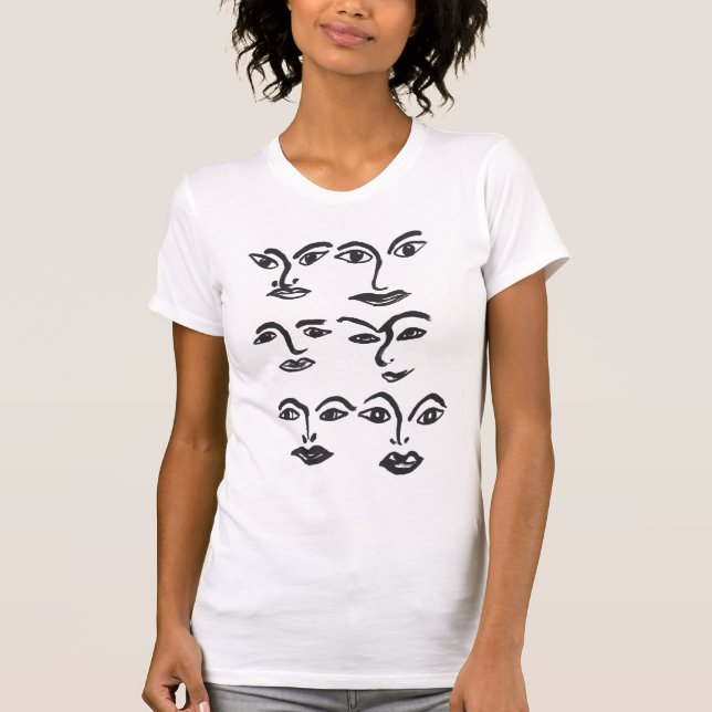Gesichter T-Shirt (Vorderseite)