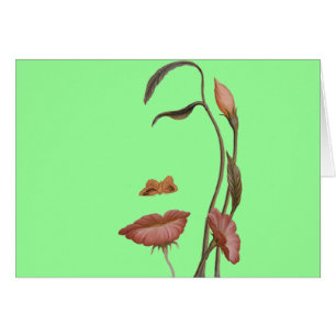 Gesichts-Blumen-Illusion