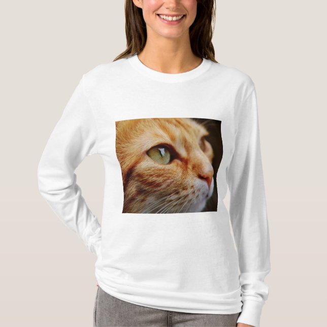 Gesichts einer Ingwerkatze bestimmt T-Shirt (Vorderseite)