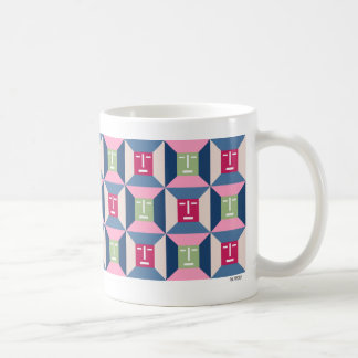 Gesichts-Quadrate 3 Kaffeetasse
