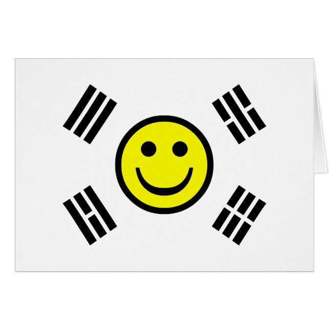 Gesichts-Südkorea-Flagge (Vorderseite (Horizontal))