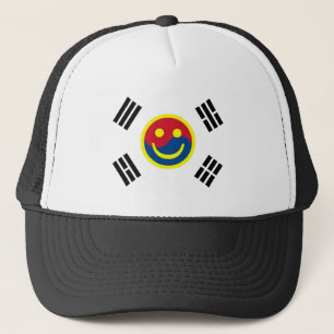 Gesichts-südkoreanische Flagge (Version 2) Truckerkappe
