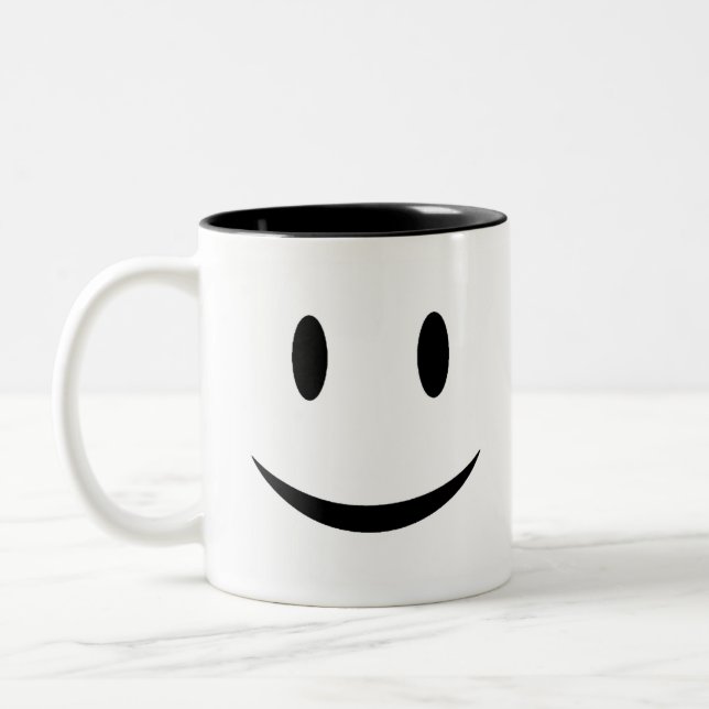 Gesichts-Tasse Zweifarbige Tasse (Links)