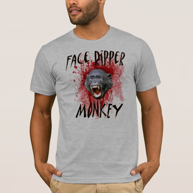 Gesichts-Trennmaschine-Affe T-Shirt (Vorderseite)