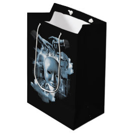 Gesichtslos - Design von Techno-Goth Streetwear Mittlere Geschenktüte
