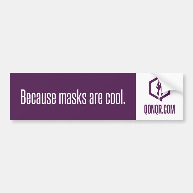 Gesichtslose Masken Autoaufkleber (Vorne)