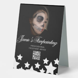 Gesichtsmaler Clown Kinderparty Vermietung Tischaufsteller
