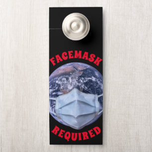 Gesichtsmaske erforderlich türanhänger
