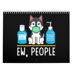 Gesichtsmaske und Handwaschmittel für sibirische H Kalender