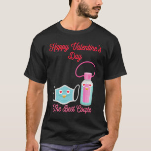 Gesichtsmaske und manuelle Sanitäter in Liebe für T-Shirt