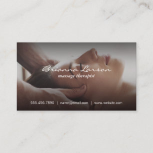 Gesichtsmassage   Wellness-Center Visitenkarte