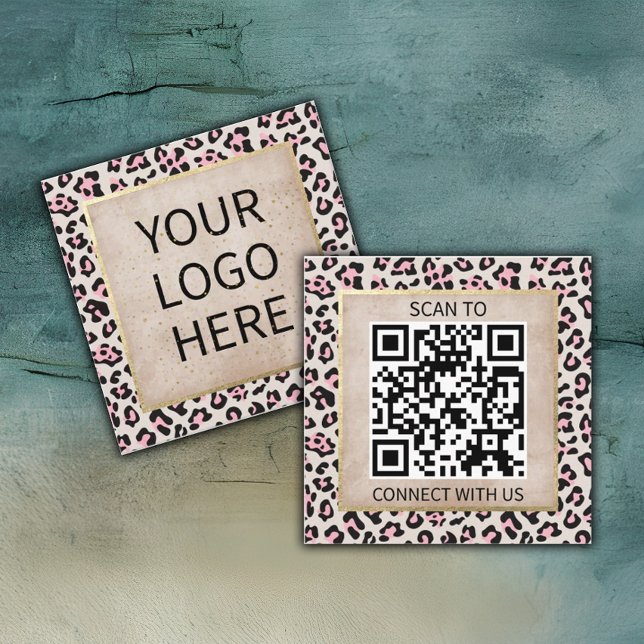 Gesichtsmuster und Gold Vintag Quadratische Visitenkarte (Von Creator hochgeladen)