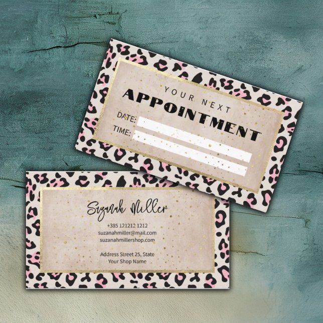 Gesichtsmuster und Gold Vintag Terminkarte (Von Creator hochgeladen)