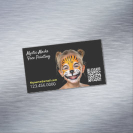 Gesichtspainting QR Magnetische Visitenkarte