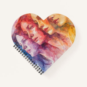 Gesichtspflege von Frauen - Aquarellmalerei Notizbuch