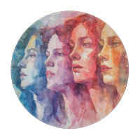 Gesichtspflege von Frauen - Aquarellmalerei