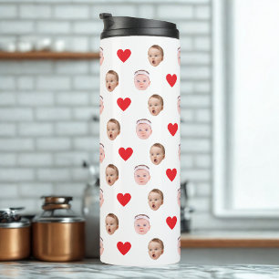 Gesichtstumbler, Foto Tumbler, Babygeschenk Thermosbecher