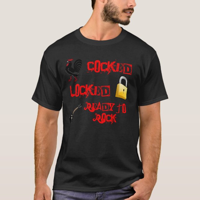 Gespannt verschlossenes bereiten Sie vor, um zu T-Shirt (Vorderseite)