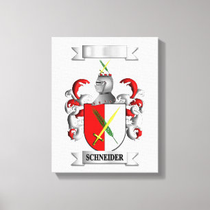 Gespannte Leinwand Druck Schneider Nachname und Sc