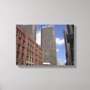 Gespannte Leinwand von Downtown Chicago